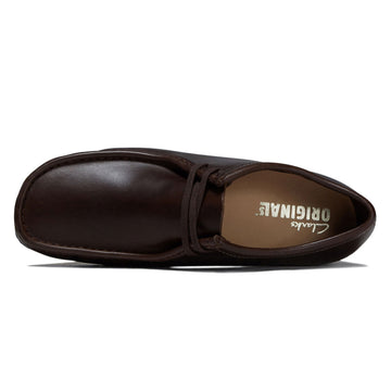 Clarks Wallabee Shoes - Dark Brown Leather
