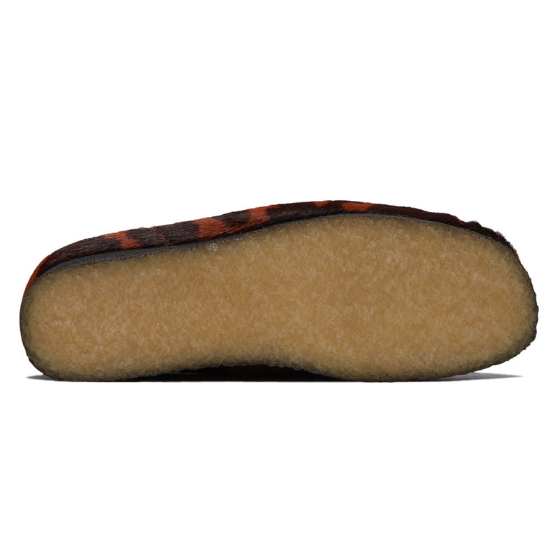 Clarks Wallabee Shoes - Brown Cow Print