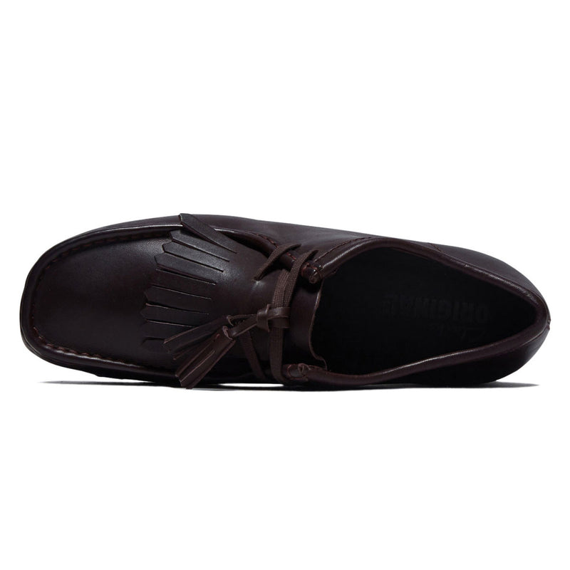 Clarks Wallabee Shoes - Purple Grape Leather