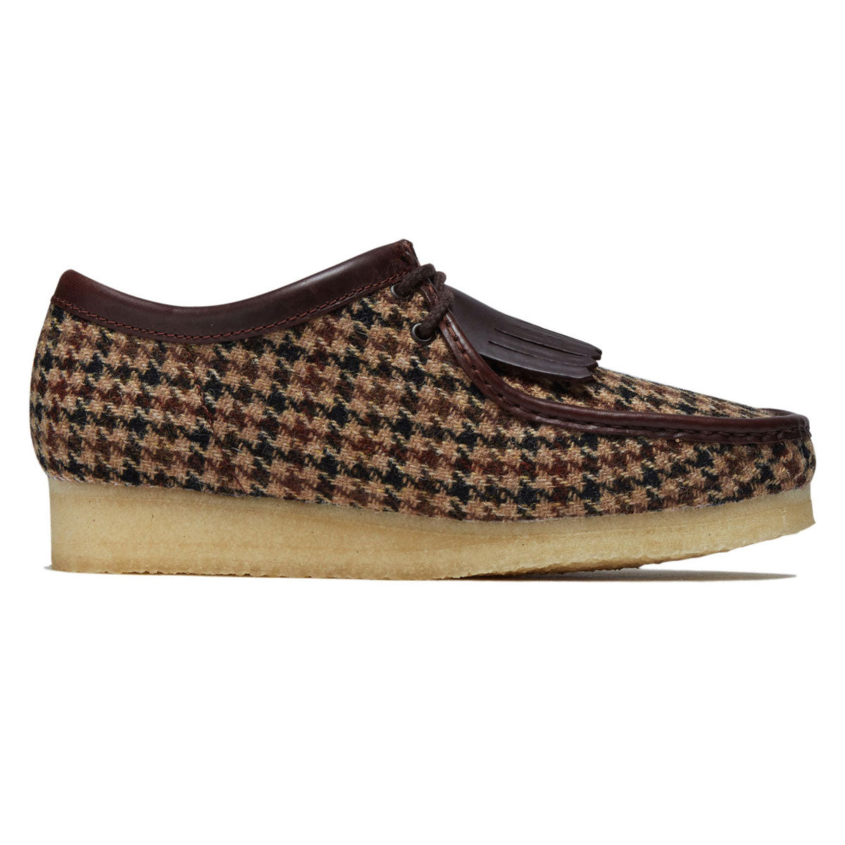 Clarks Wallabee Shoes - Brown Tweed image 1