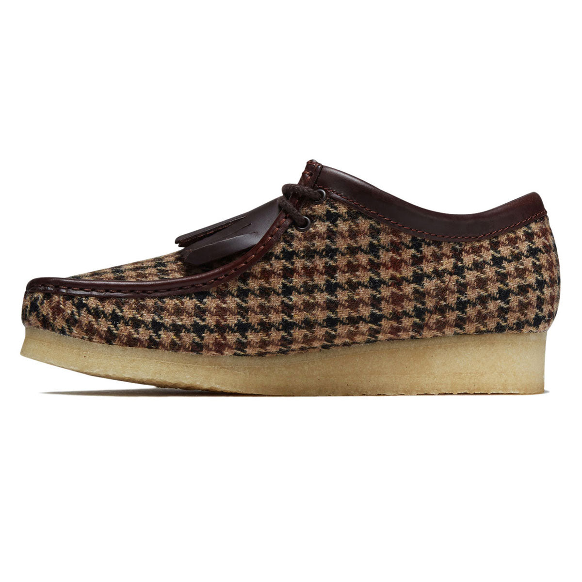 Clarks Wallabee Shoes - Brown Tweed image 2