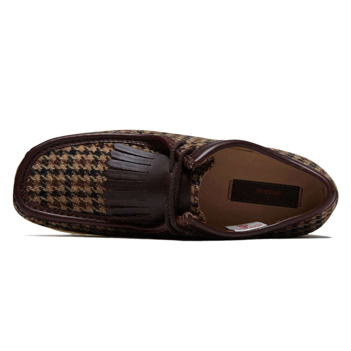 Clarks Wallabee Shoes - Brown Tweed image 3