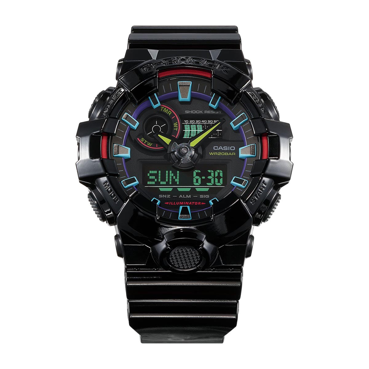 G-Shock GA700RGB-1A Watch - Resin Black image 4