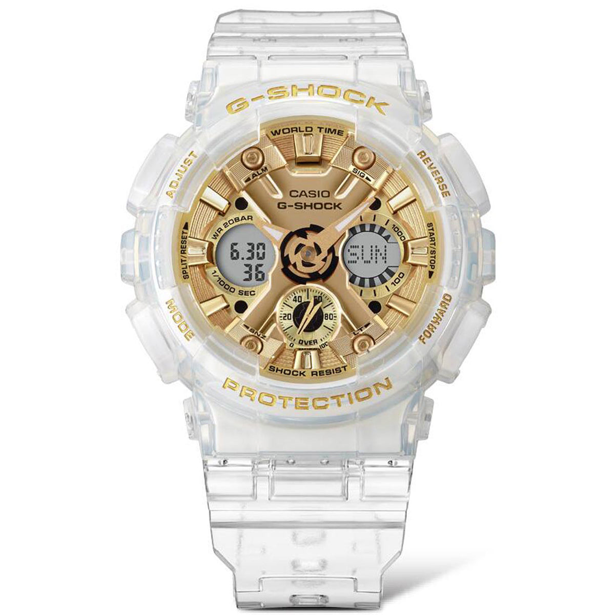 G-Shock GMAS120SG-7A Watch - Clear/Gold image 3