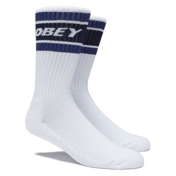 Obey Cooper II Socks - White/Blue