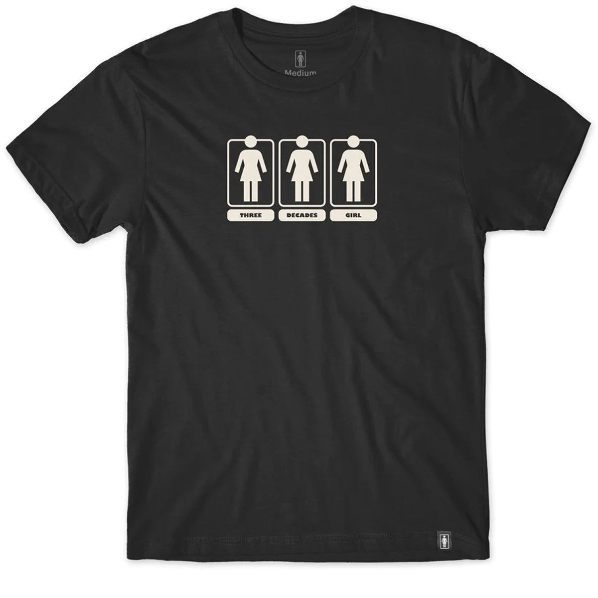 Girl Three Decades OG T-Shirt - Black image 1