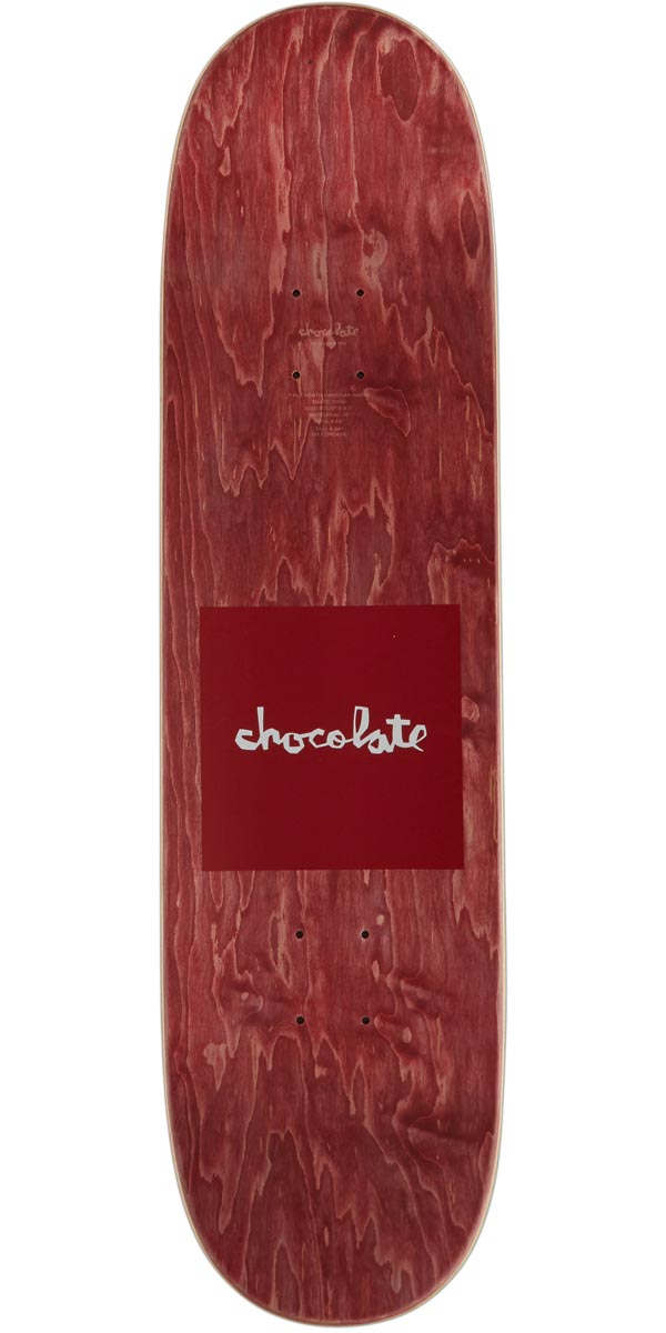 Chocolate OG Square Alvarez Twin Skateboard Deck - Orange/Navy - 8.50