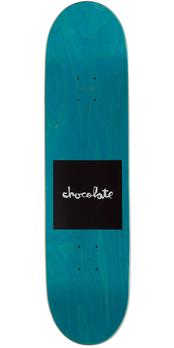 Chocolate OG Square Capps Skateboard Deck - Blue/Cream - 8.125
