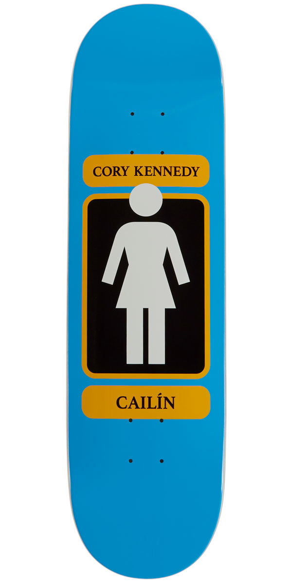 Girl 93 Til Kennedy Skateboard Deck - Blue/Yellow - 8.50