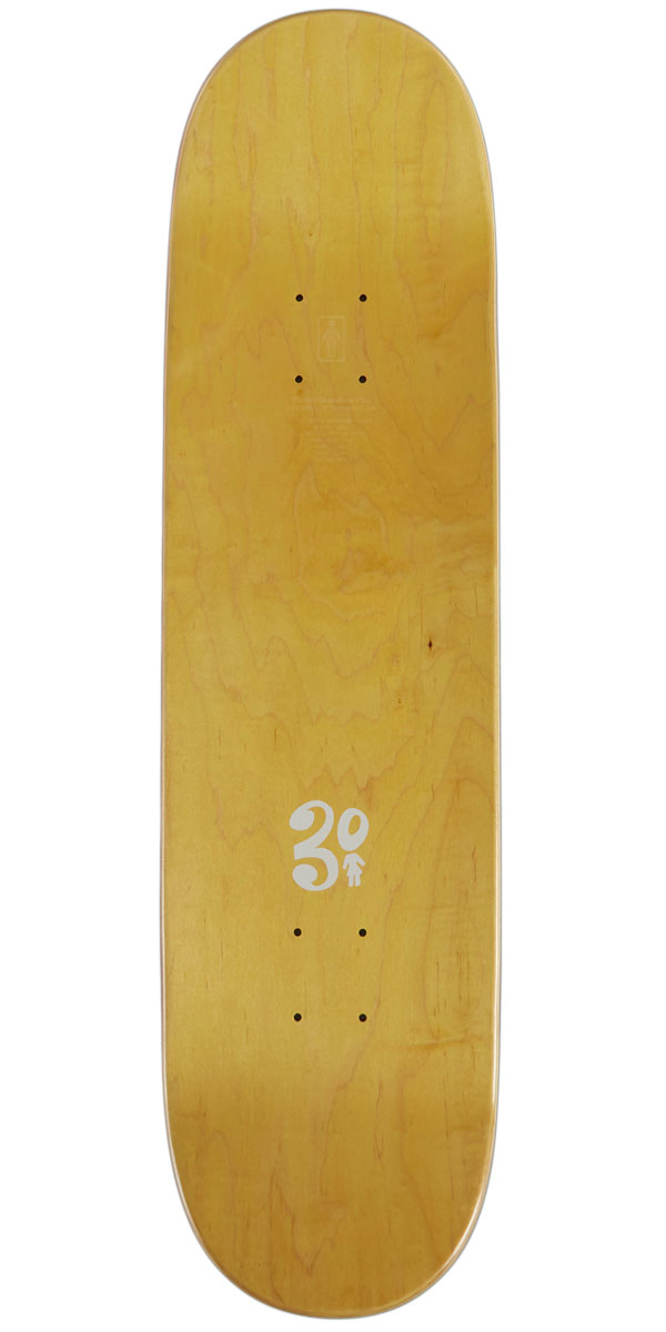 Girl 93 Til Kennedy Twin Skateboard Deck - Blue/Yellow - 8.50