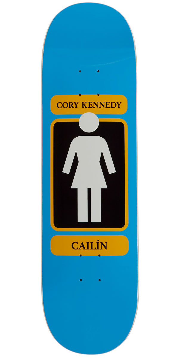Girl 93 Til Kennedy Twin Pop Secret Skateboard Deck - Blue/Yellow - 8.50