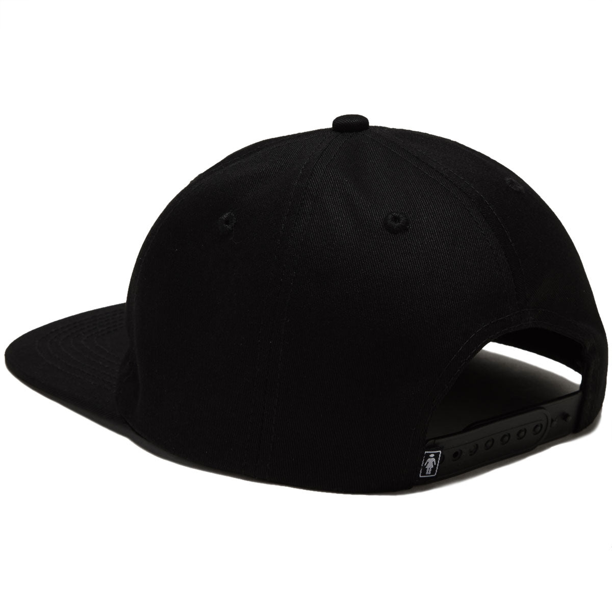 Girl Serif Snapback Hat - Black image 2
