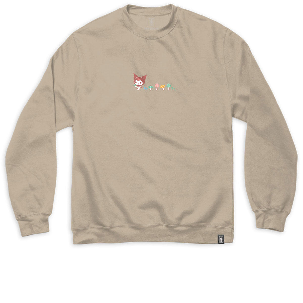 Girl x Hello Kitty Shroom Trail Crew Neck Fleece Sweatshirt - Terra Cotta image 1
