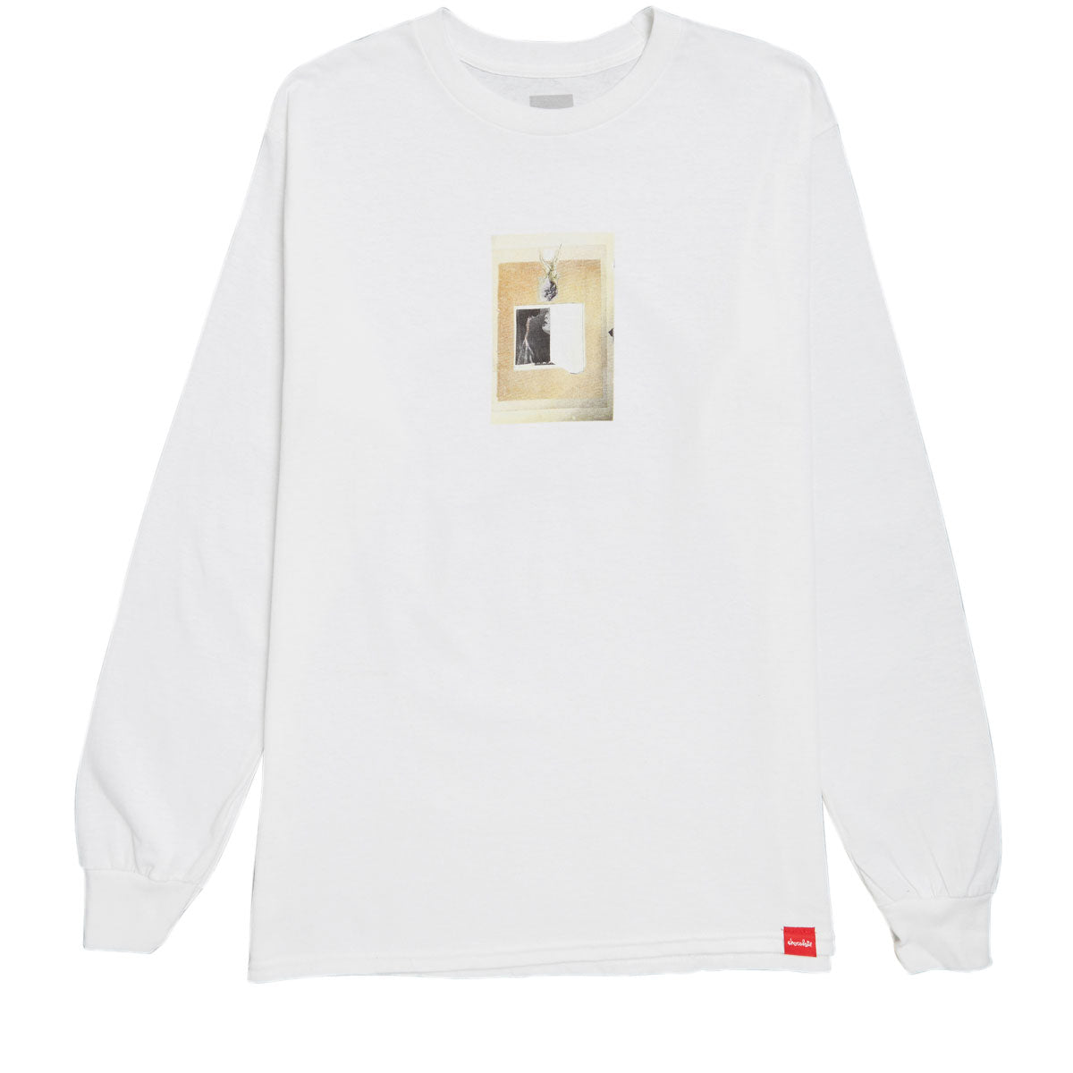 Chocolate Light Pieces Long Sleeve T-Shirt - White image 1