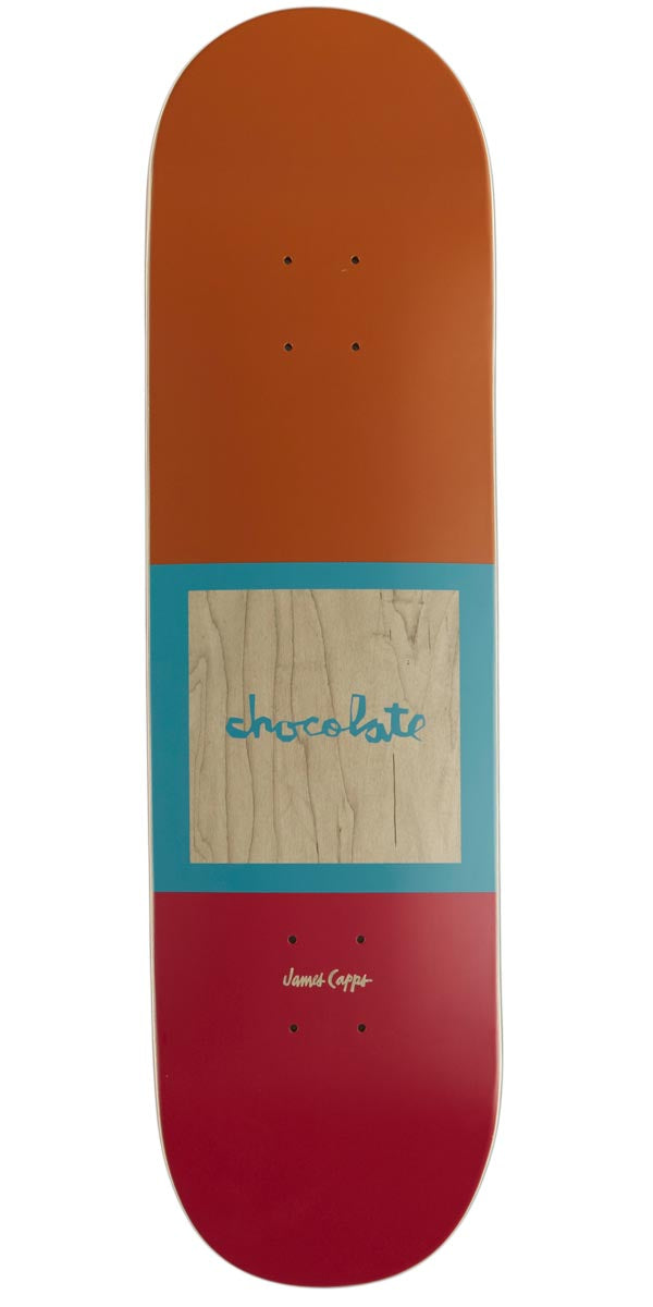 Chocolate OG Square Capps Skateboard Deck - Brown/Red - 8.25