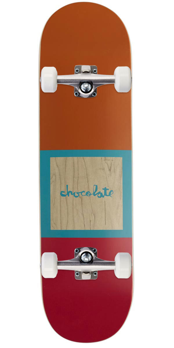 Chocolate OG Square Capps Skateboard Complete - Brown/Red - 8.25