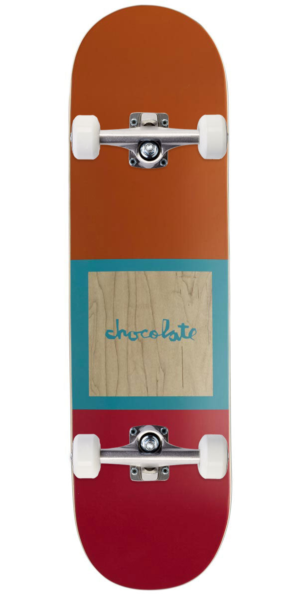 Chocolate OG Square Capps Skateboard Complete - Brown/Red - 8.50