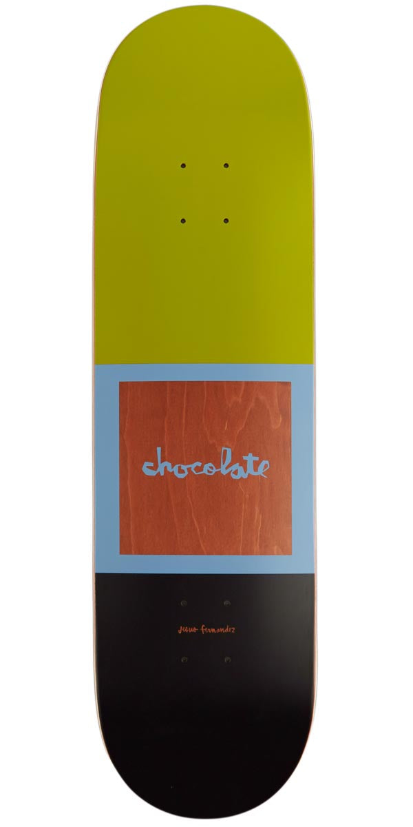 Chocolate OG Square Fernandez Skateboard Deck - Olive/Black - 8.50