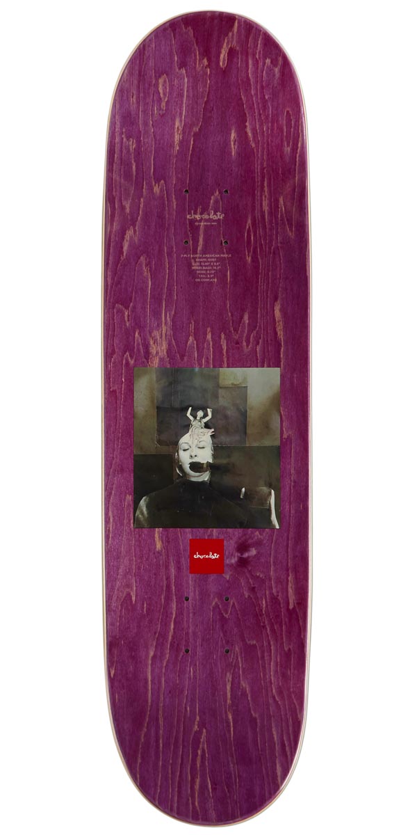 Chocolate Black And White Aikens Skateboard Deck - 8.50