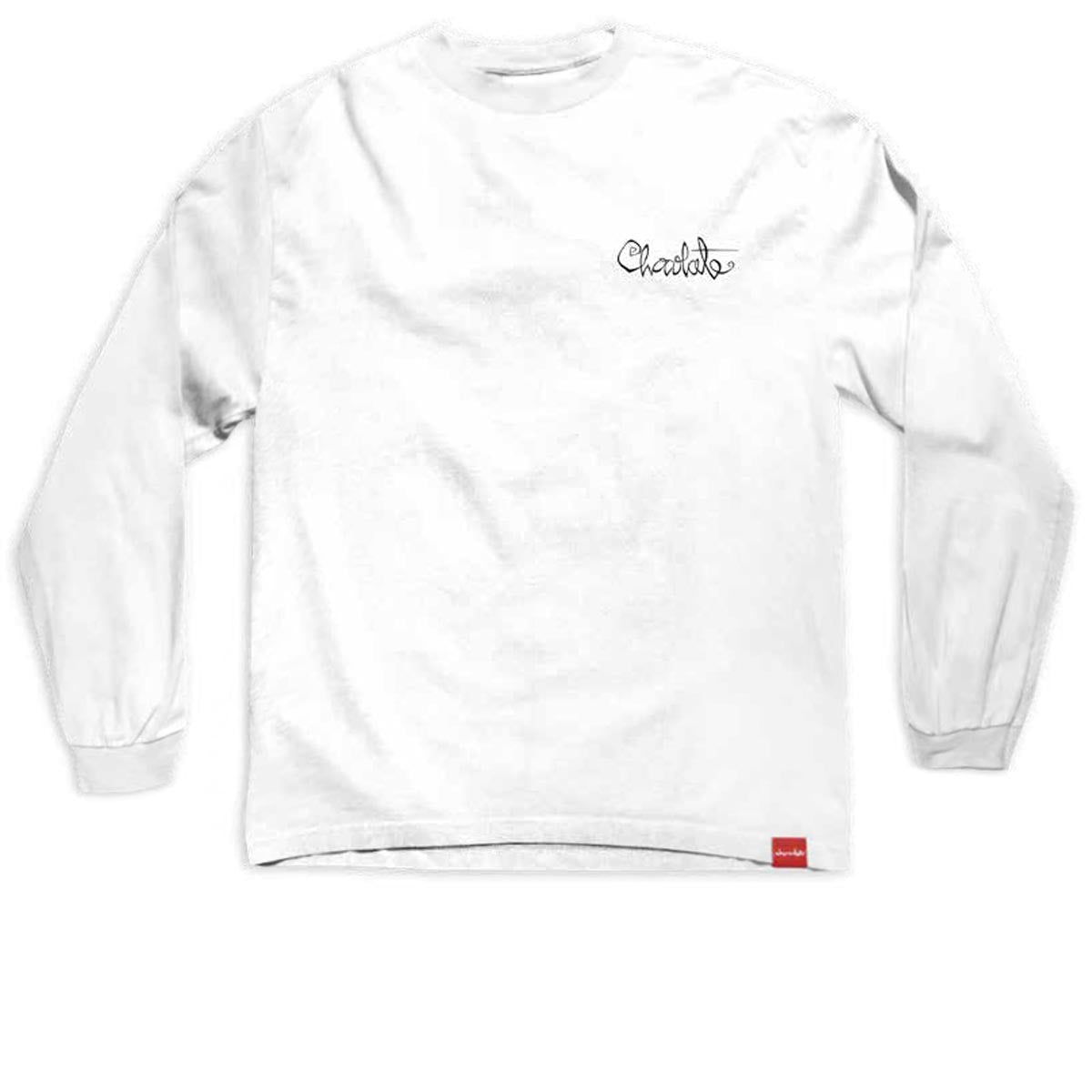 Chocolate 94 Script Long Sleeve T-Shirt - White image 1