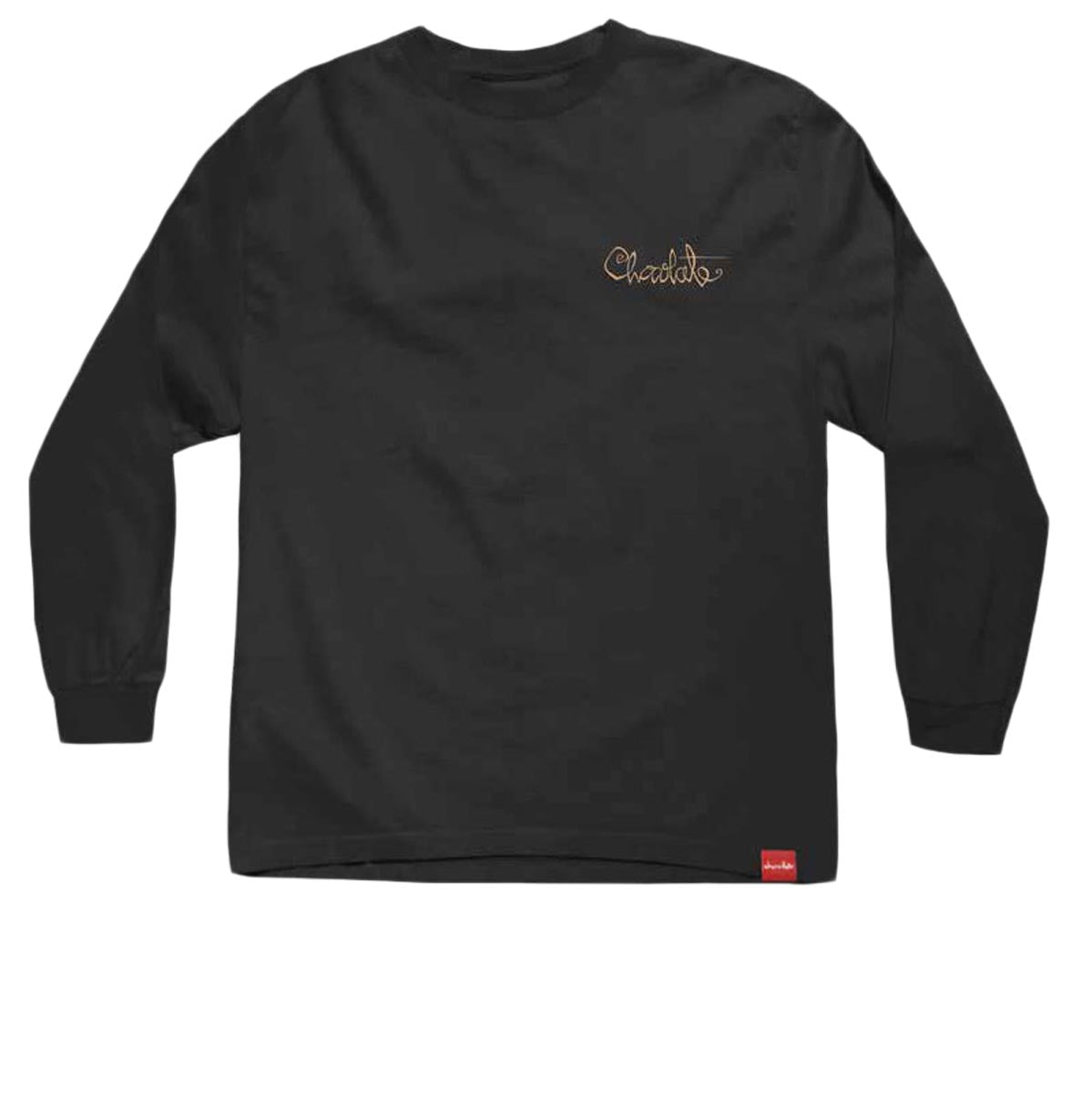 Chocolate 94 Script Long Sleeve T-Shirt - Black image 1