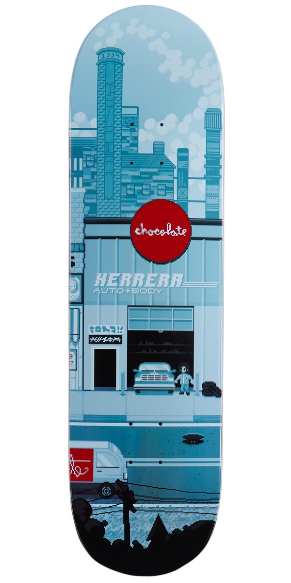 Chocolate Pixel City Herrera Skateboard Deck - 8.50