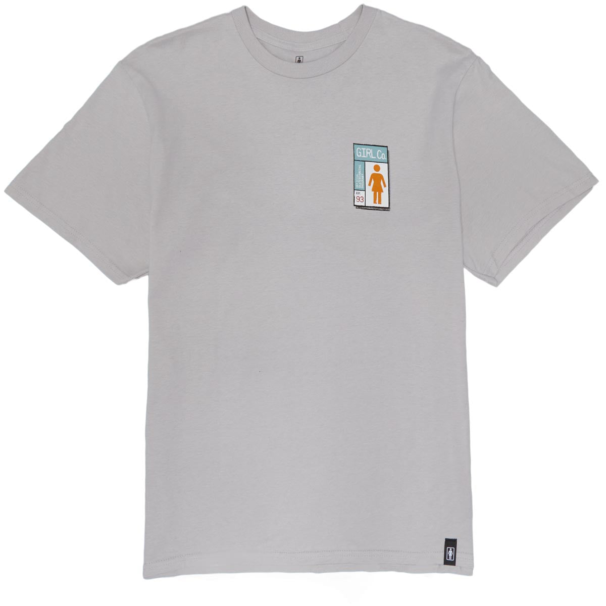 Girl Gridbox T-Shirt - Silver image 1