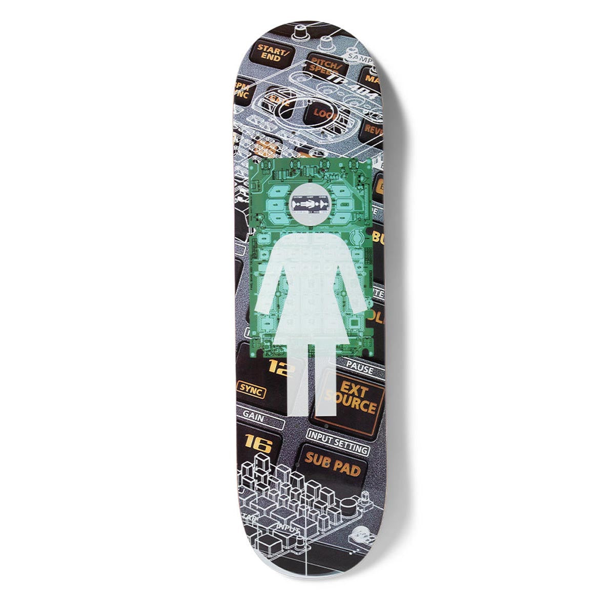 Girl Pacheco TP404 Skateboard Deck - 8.375