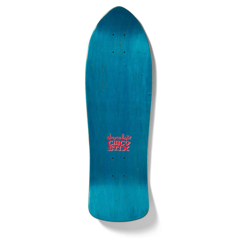 Chocolate Nicaraguan Sunrise Brenes Retro 9.75  Skateboard Complete - Blue - 9.75