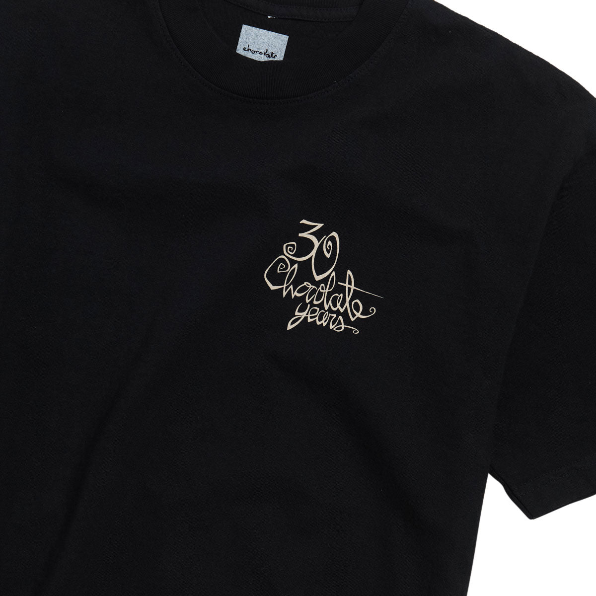 Chocolate 30 Year Garment Dyed T-Shirt - Black