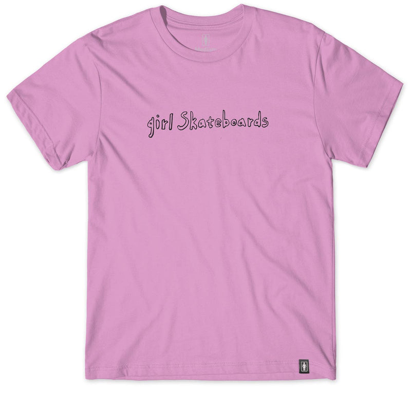 Girl Hand Script T-Shirt - Lavender