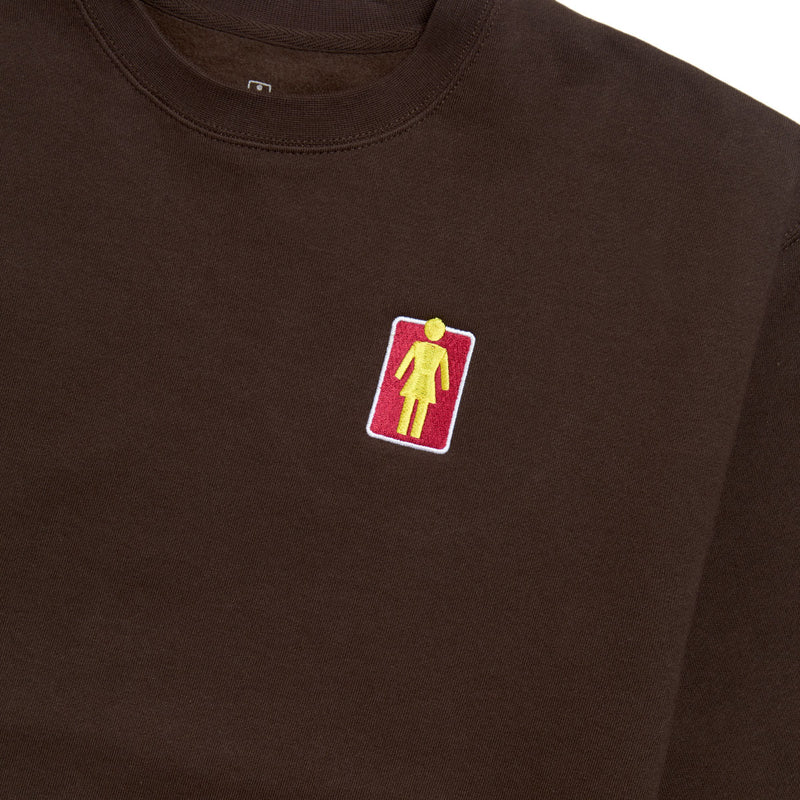 Girl 93 Til Lovers OG Crewneck Sweatshirt - Brown