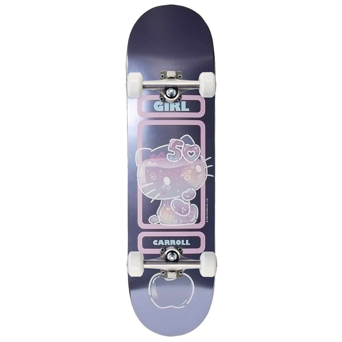 Girl x Hello Kitty 50th Anniversary Carroll Skateboard Complete - 8.375