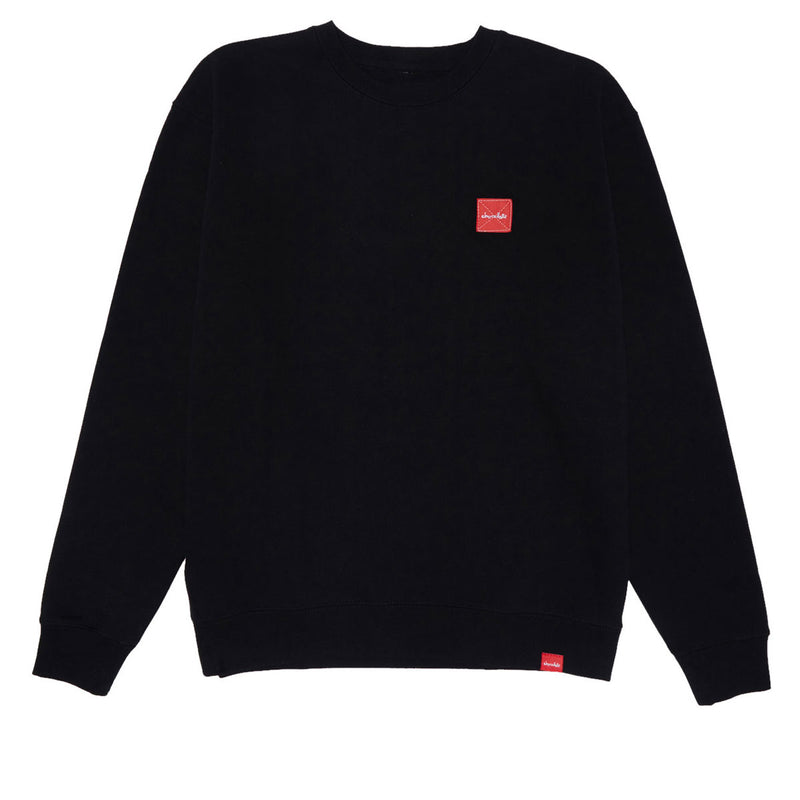 Chocolate Square Label Crew Sweatshirt - Black