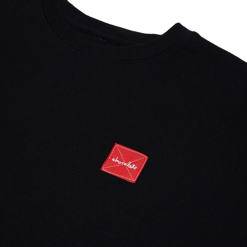 Chocolate Square Label Crew Sweatshirt - Black