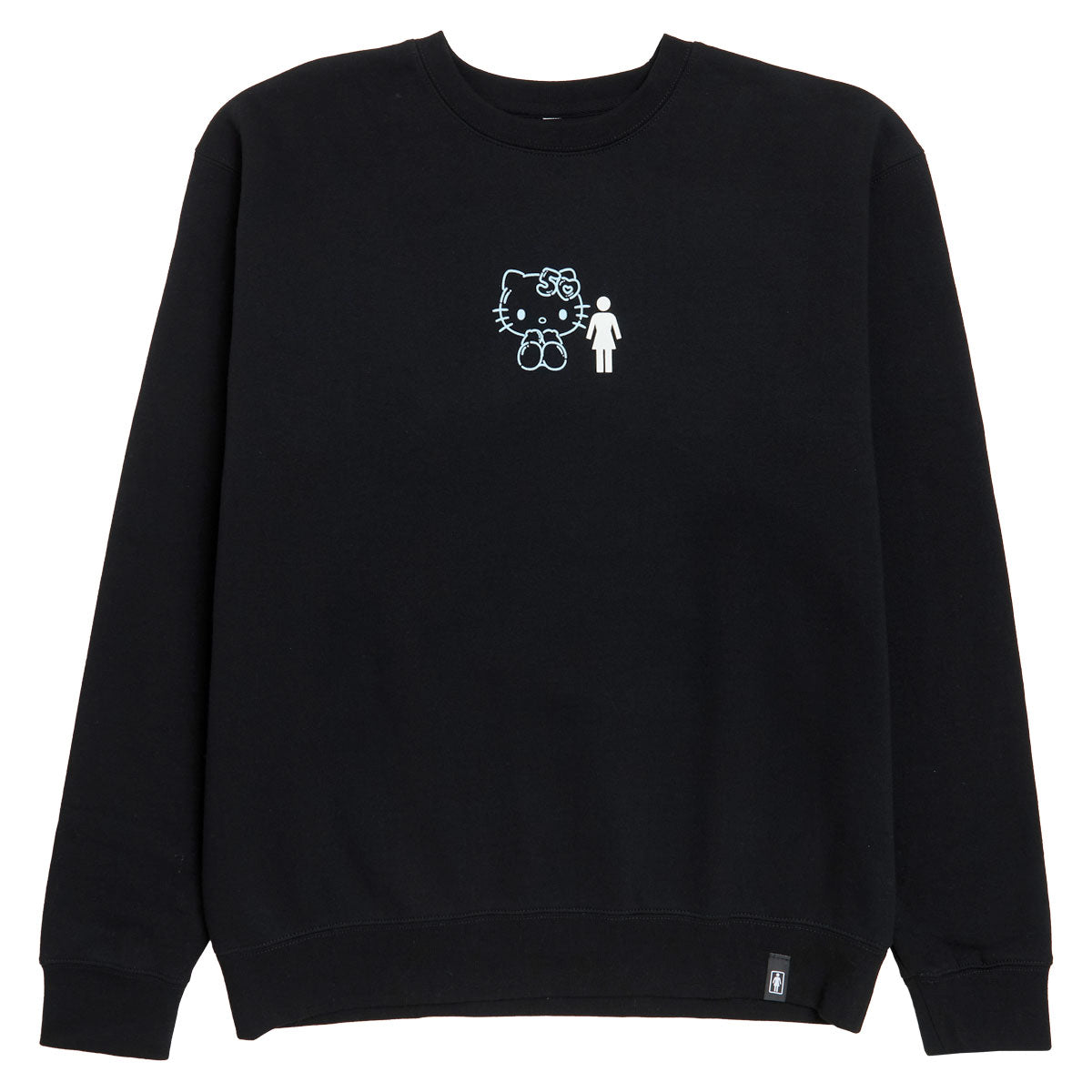 Girl x Hello Kitty Partners Crew Sweatshirt - Black image 1