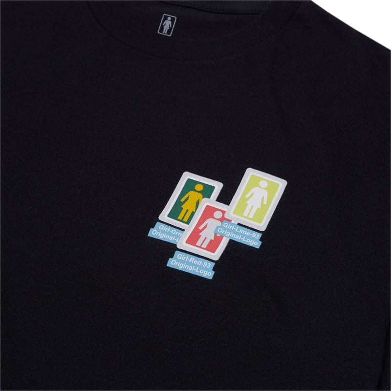 Girl Desktop Chaos T-Shirt - Black
