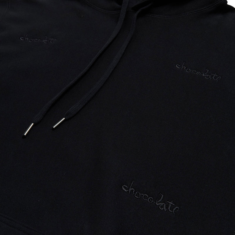 Chocolate Quad Chunk Heavy Hoodie - Black