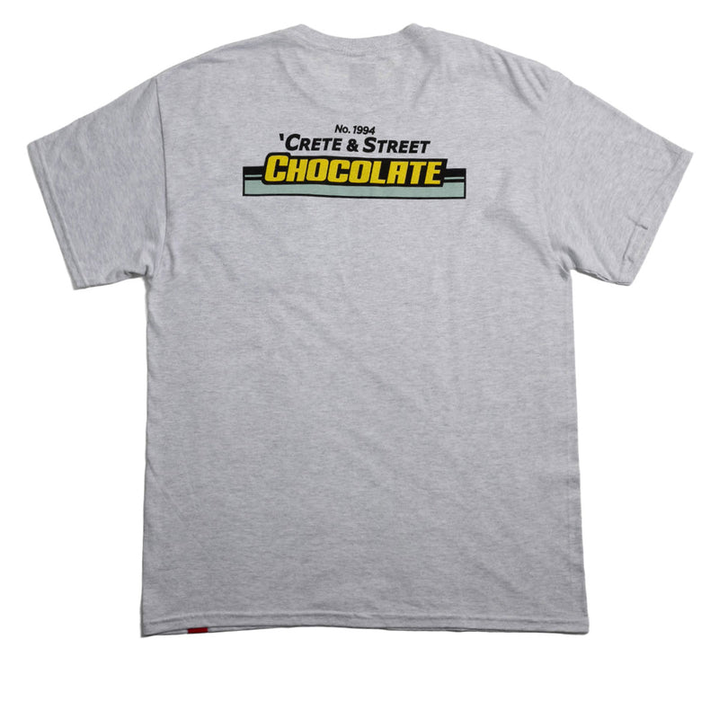 Chocolate Crete & Street T-Shirt - Grey Heather