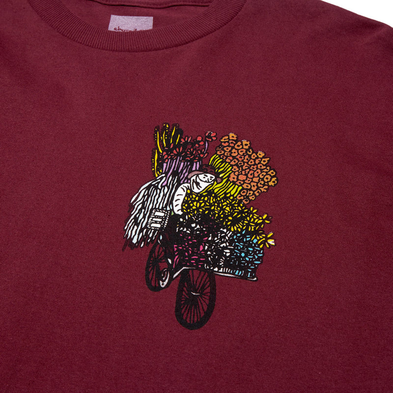 Chocolate Cada Dia Long Sleeve T-Shirt - Burgundy