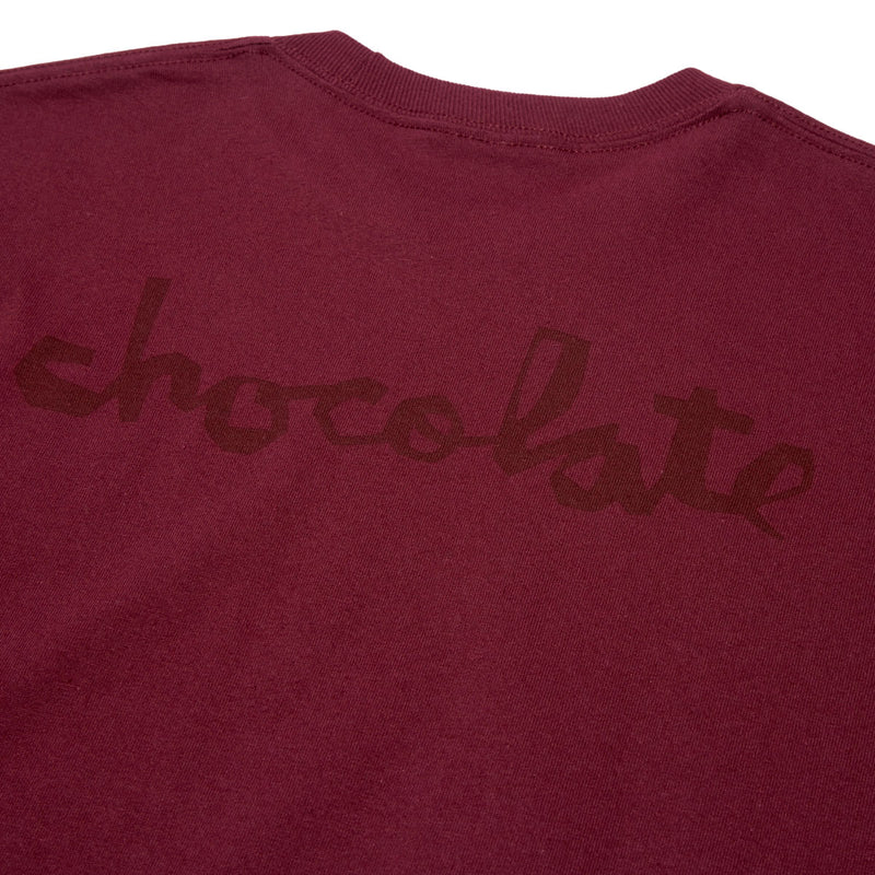 Chocolate Cada Dia Long Sleeve T-Shirt - Burgundy