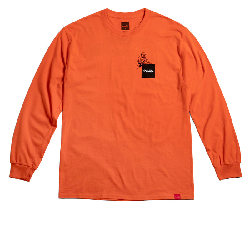 Chocolate Crete & Street Long Sleeve T-Shirt - Orange