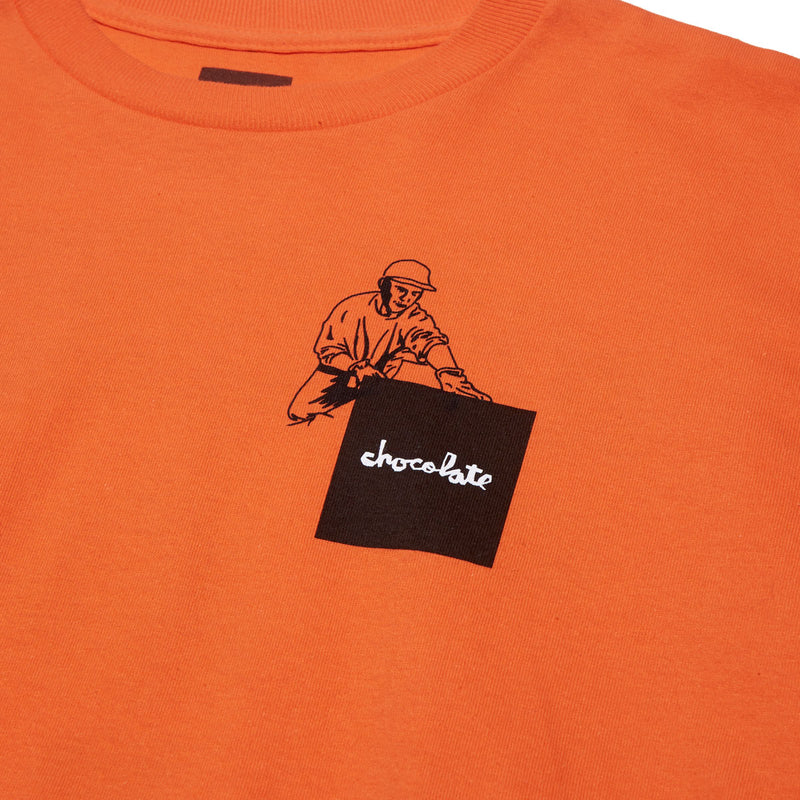Chocolate Crete & Street Long Sleeve T-Shirt - Orange