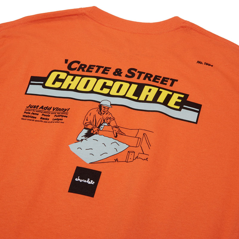 Chocolate Crete & Street Long Sleeve T-Shirt - Orange