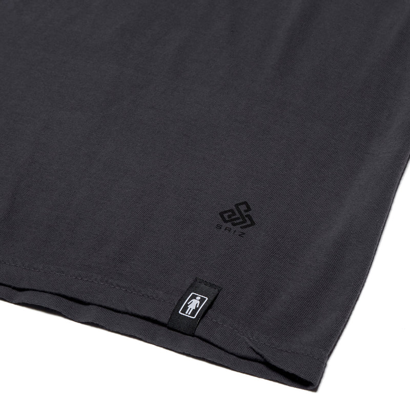 Girl Feather T-Shirt - Charcoal