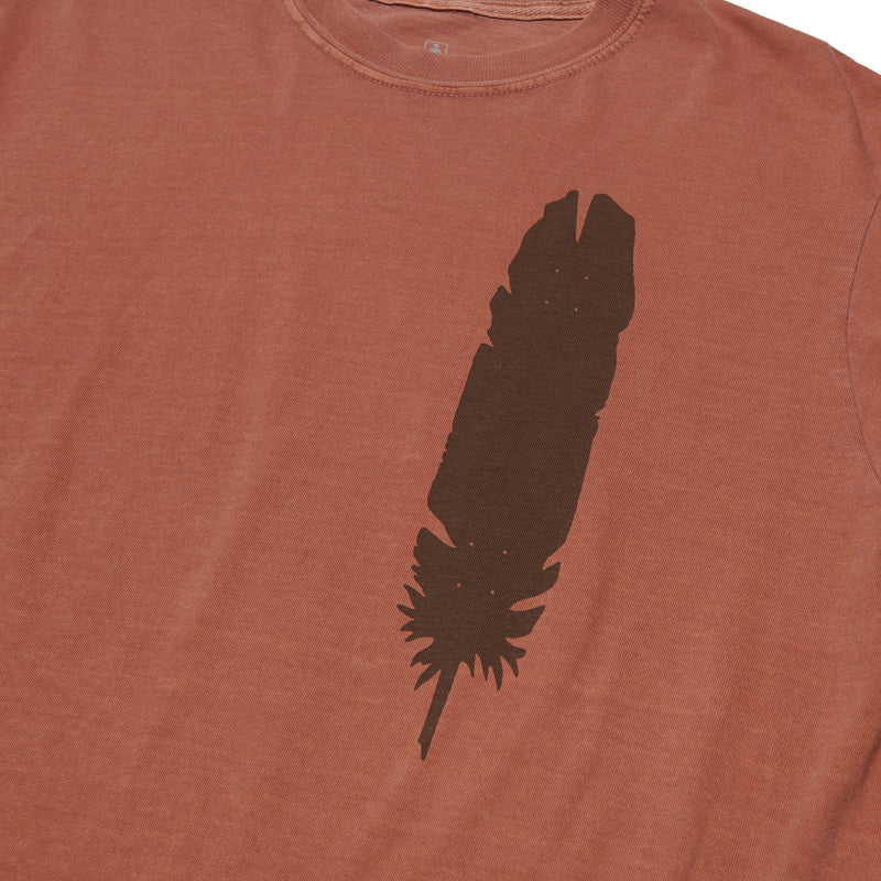 Girl Feather T-Shirt - Saddle