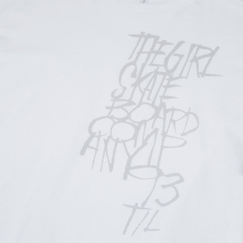 Girl Scrawl T-Shirt - White