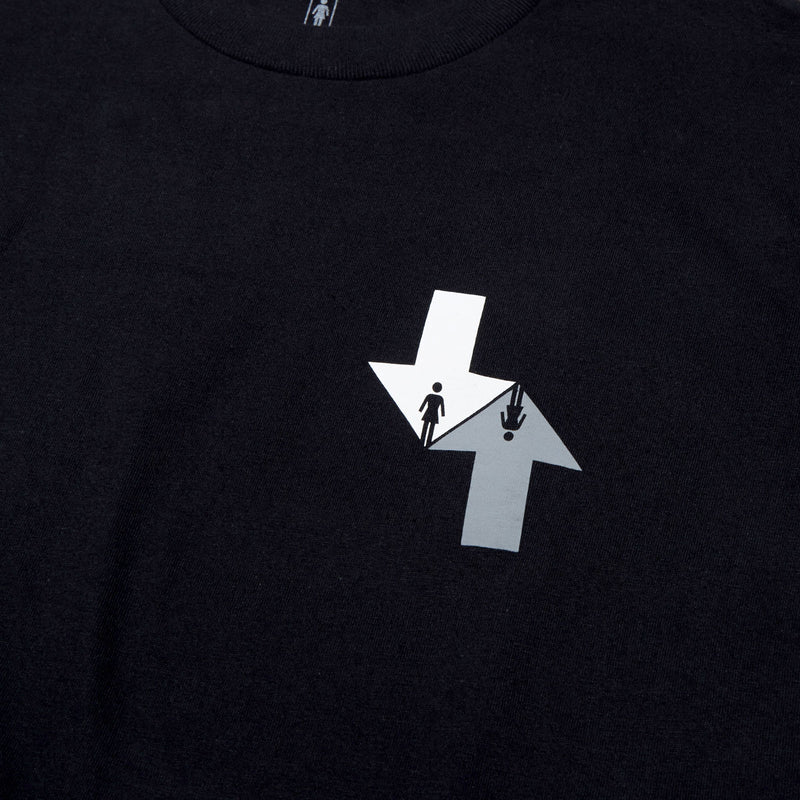 Girl Dual Directional T-Shirt - Black