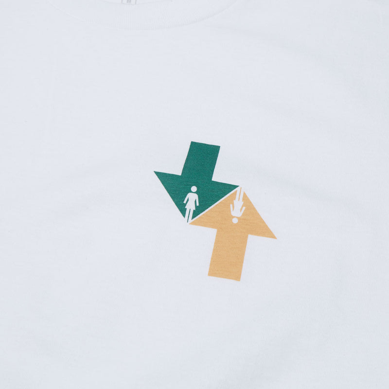 Girl Dual Directional T-Shirt - White