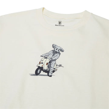 Girl Mouse Scooter T-Shirt - White